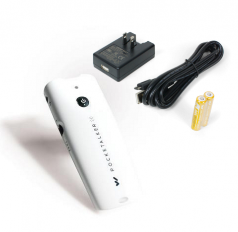 Williams Sound Pocketalker 2.0 VA BASE + Battery Kit Bundle