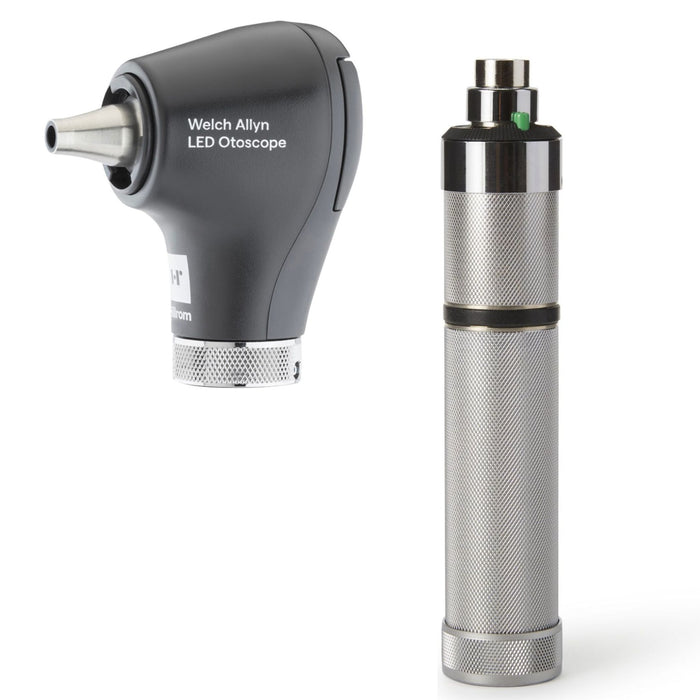 Welch Allyn Basic Diagnostic Otoscope w/ LED #250-2 + 3.5V Power Source Handle #71000A BUNDLE