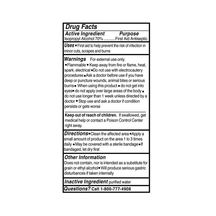 Isopropyl Alcohol, 70%, 16oz Bottle