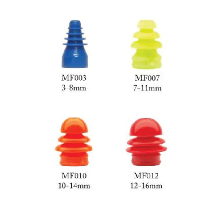 "MF" Multi-Size (Flanged) Single Use Eartips