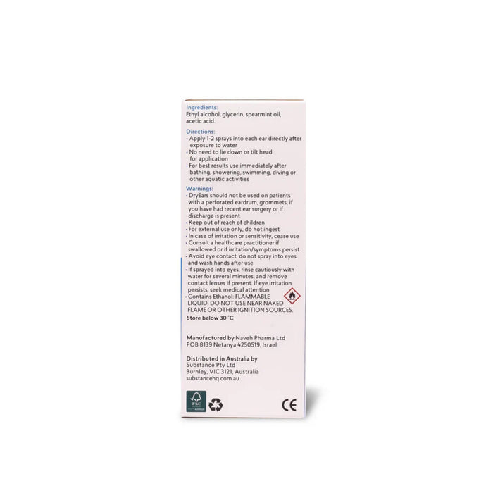 DryEars – Swimmer's Ear Prevention Spray - 30ml