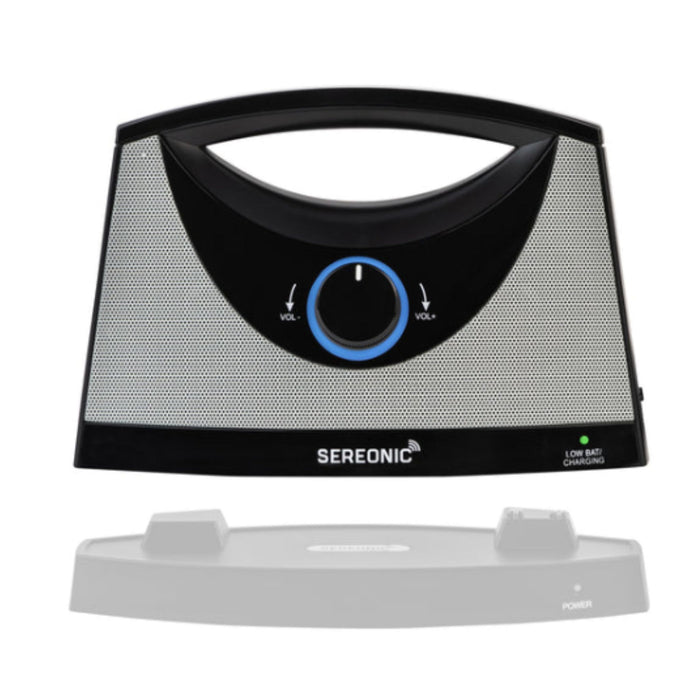 Receiver Only - SEREONIC Portable Wireless TV Speakers for Smart TV - Black & Grey