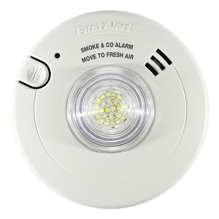 First Alert 7030BSL Hardwired Dual Smoke & Carbon Monoxide Alarm with LED Strobe Light