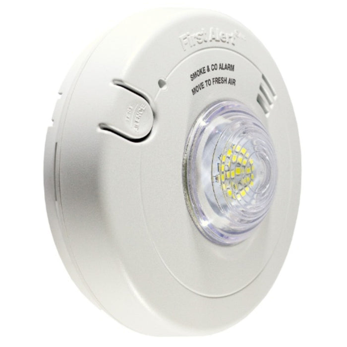 BRK 7030BSL Hardwired Dual Smoke & Carbon Monoxide Alarm with LED Strobe Light